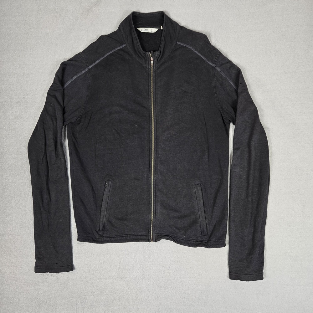 Tasc Performance Jacket Mens Medium Full Zip Organic Cotton Bamboo‎ Blend Black